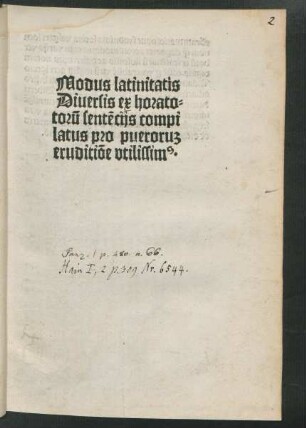 Modus latinitatis