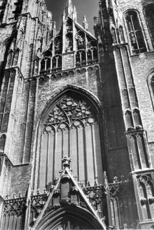 St. Gudula, Hauptfront, Brüssel, Flandern, Belgien