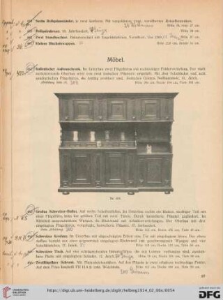 Möbel (Nr. 462-487)