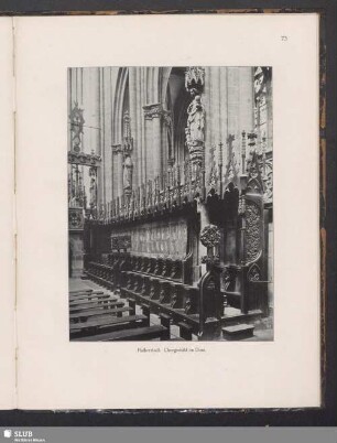 Halberstadt. Chorgestühl im Dom
