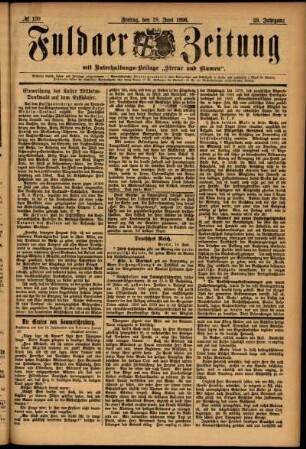 Ausgabe vom Freitag, den 19. Juni 1896.