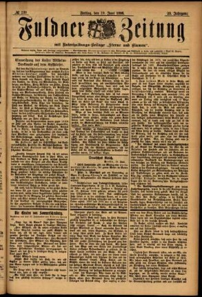 Ausgabe vom Freitag, den 19. Juni 1896.