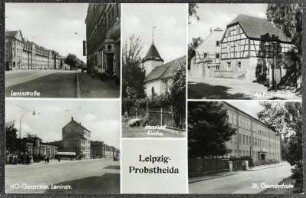 Leipzig-Probstheida : Leninstraße, HO-Gaststätte, Leninstr., Imanuel-Kirche, Alt-Probstheida, 31. Grundschule