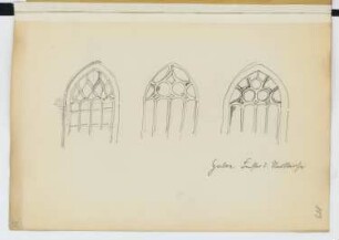 Stadtkirche, Guben: Ansichten Fenster (aus: Skizzen- und Fotoalbum 28)