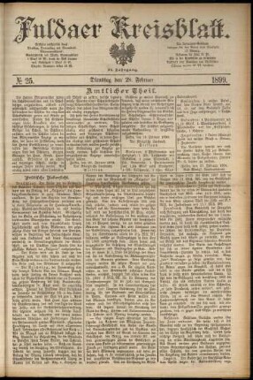 Ausgabe vom Dienstag, den 28. Februar 1899.