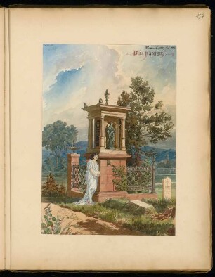 Grabdenkmal für Geheimrat Koch, Thale Monatskonkurrenz November 1877: Perspektivische Ansicht