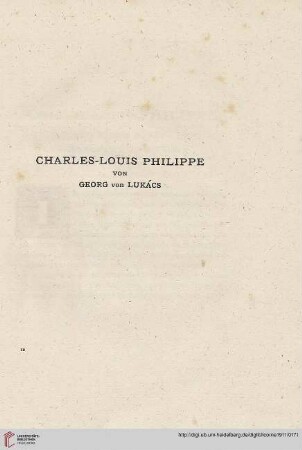 1: Charles-Louis Philippe