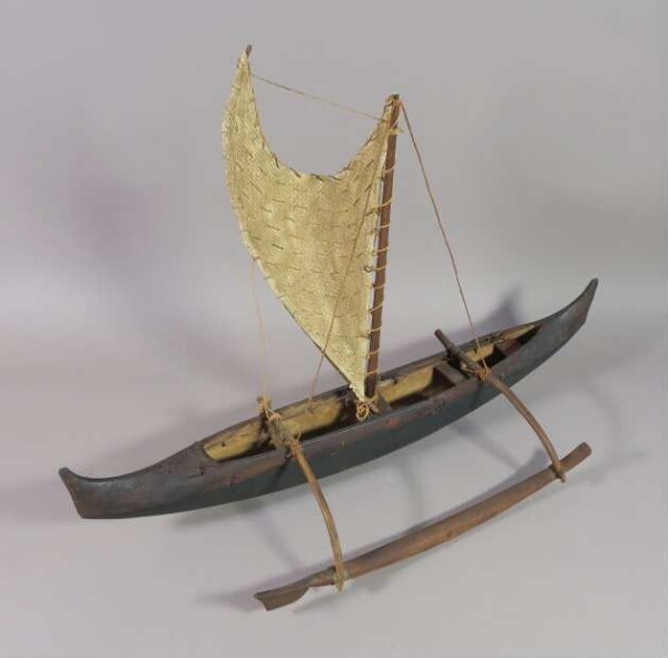 Model of an outrigger boat