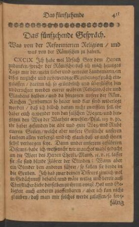 Das fünfzehende Gespräch.
