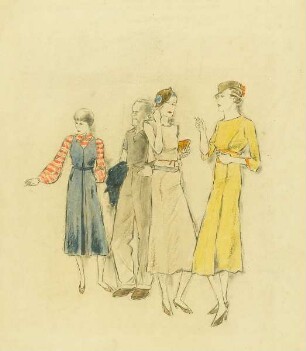 Damen in Sommerkleidern