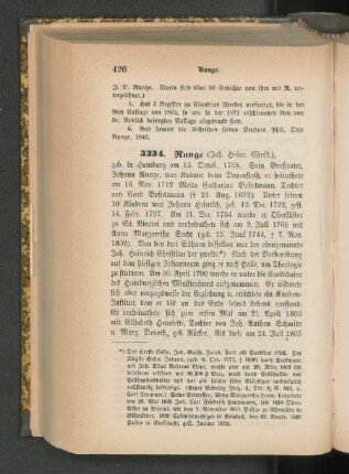 3334. Runge (Joh. Heinr.Christ.)