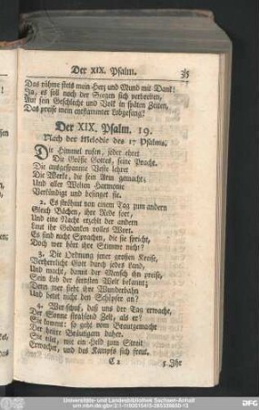 Der XIX. Psalm. 19.