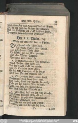 Der XIX. Psalm. 19.
