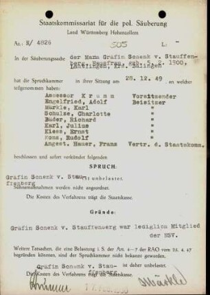 Schenk von Stauffenberg, Maria