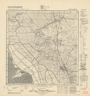 1319 (alte Nr.: 203) Bredstedt, Topographische Karte 1:25000 (4-cm - Karte)