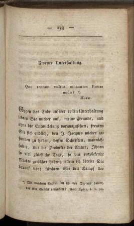 Zweyte Unterhaltung.