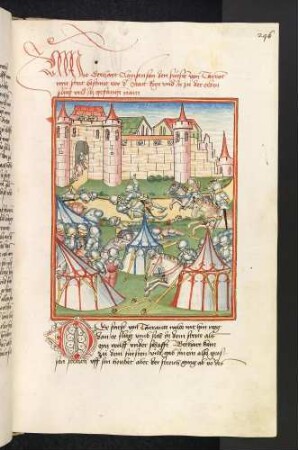 Während der Belagerung von Rige nimmt Gerhart den Fürst von Tarrant gefangen