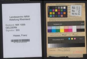 Entnazifizierung Franz Haase , geb. 05.12.1897 (Metzger)