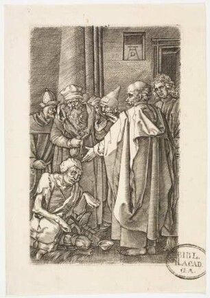 Petrus und Johannes heilen den Lahmen