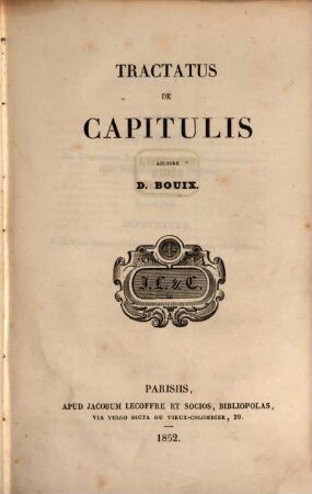 Tractatus de capitulis