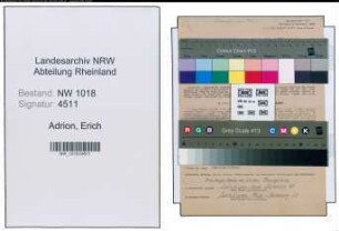 Entnazifizierung Erich Adrion , geb. 04.01.1909 (Arbeiter)