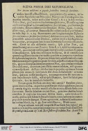 Scena Primae Diei Saturnalium