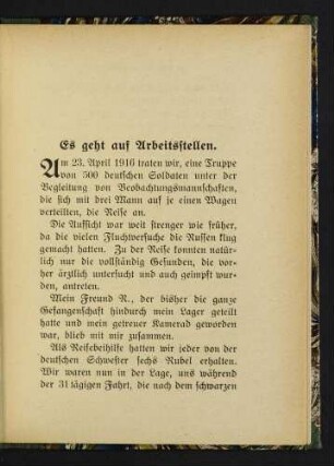 59 Es geht auf Arbeitsstellen