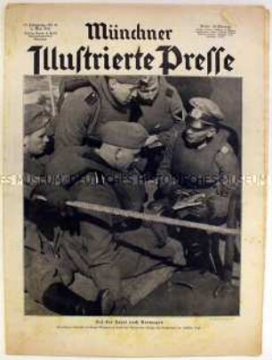 Wochenzeitschrift "Münchner Illustrierte Presse" u.a. über den Staatsbesuch von Hitler in Italien