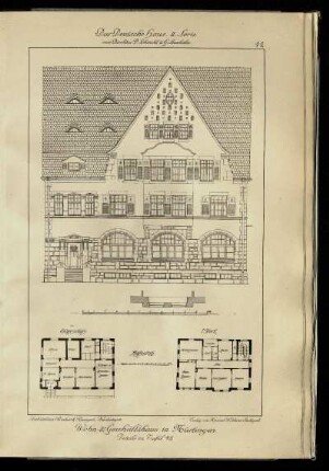 Wohn- & Geschäftshaus in Nürtingen. Details zu Tafel 43.