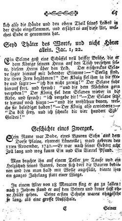 Geschichte eines Zwerges