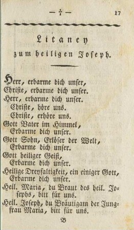 Litaney zum heiligen Joseph