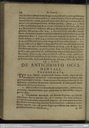 In Loco De Antichristo Occidentali