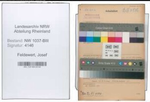 Entnazifizierung Josef Feldewert , geb. 28.06.1895 ()