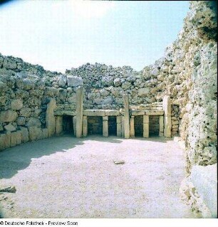 Malta. Mgarr. Tempelanlage Ta' Hagrat, Nordtempel