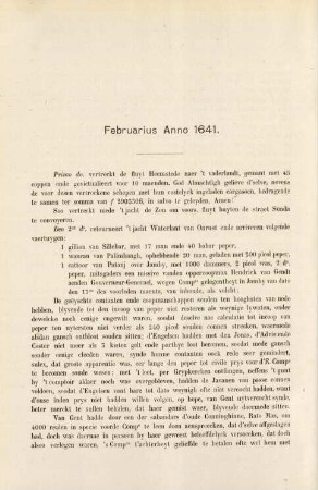 Februarius anno 1641