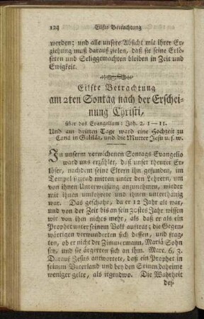 Eilfte Betrachtung am 2ten Sontag nach der Erscheinung Christi, [...]