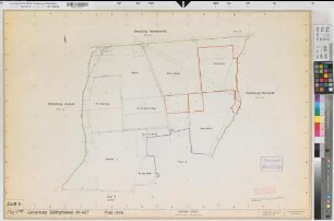 Stockum (Unna), Siddinghausen (Unna), Zusammenlegung Stockum-Siddinghausen, Bl. 5 Zuteilungskarte Siddinghausen Flur 1,1