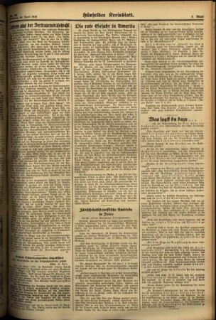 Zweite Ausgabe vom Mittwoch, den 24. April 1935.