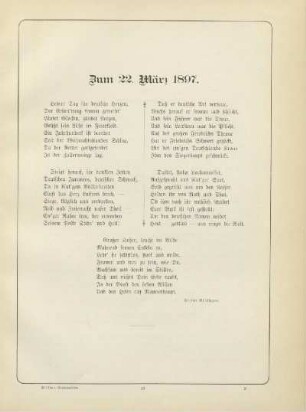 Zum 22. März 1897