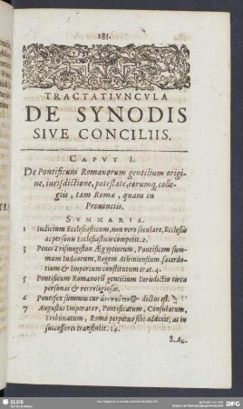 Tractatiuncula De Synodis Sive Conciliis