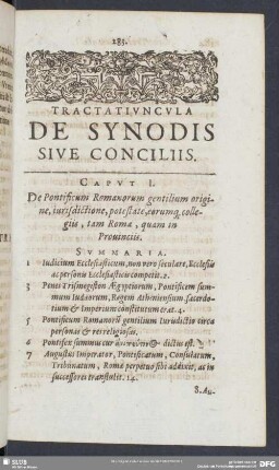 Tractatiuncula De Synodis Sive Conciliis