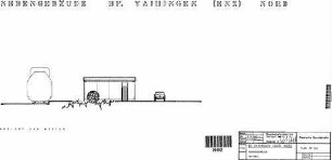 Vaihingen (Enz): Bf Vaihingen (Enz) Nord - Ansicht Westseite Nebengeb.