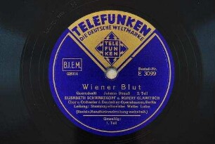 Wiener Blut : Querschnitt; 2. Teil / Johann Strauß