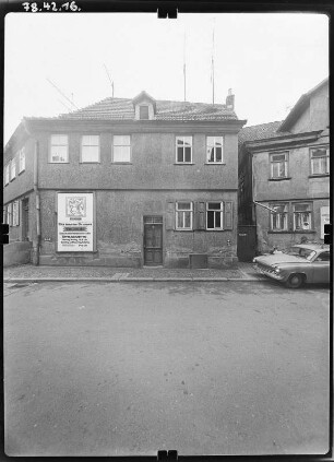Schmalkalden, Stumpfelsgasse. Wohnhaus. Straßenfront