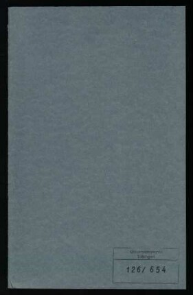 Albert Socin (1844-1899). Personalakte des Lehrkörpers : Akte betreffend Albert Socin, ordentlicher Professor für semitische Philologie