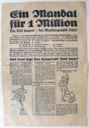 Sonderdruck der Deutschen sozialdemokratischen Arbeiterpartei zur Parlamentswahl in der Tschechoslowakei 1935