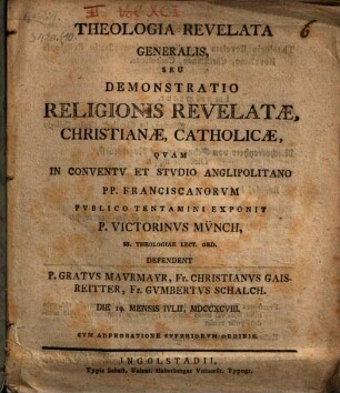 Theologia revelata generalis