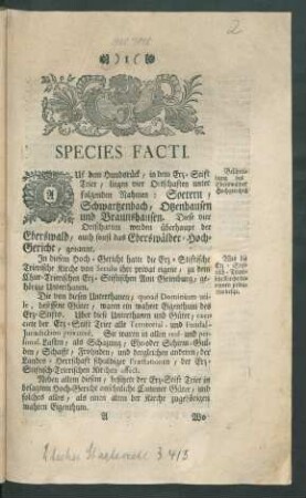 Species Facti.