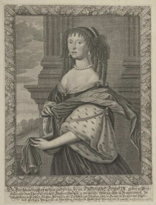 Bildnis der Erdmuth Sophia, Markgräfin von Brandenburg-Bayreuth