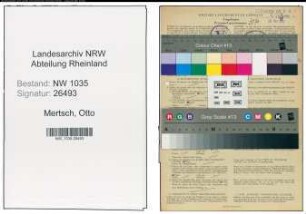 Entnazifizierung Otto Mertsch , geb. 04.12.1900 (Bergmann)